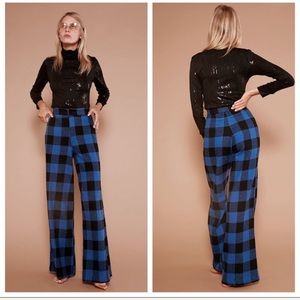 Sugarhigh Lovestoned, Woody Plaid Wide leg pants
